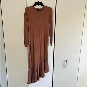 Halogen Blush Long Sleeve A-Line Dress